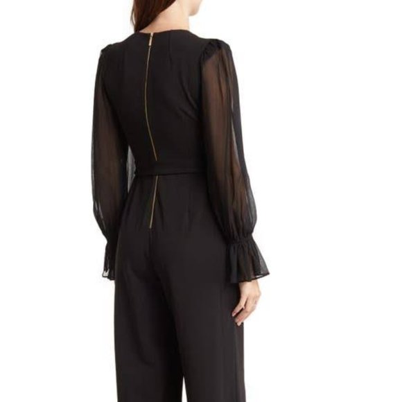 Calvin Klein Chiffon Sleeve Jumpsuit - Picture 3 of 4